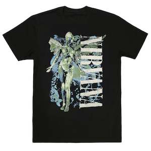 Clothing: Nirvana - Vertical Logo - Black T-Shirt