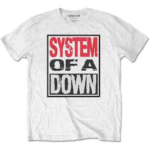 System of a Down - Triple Stack Box - White T-Shirt