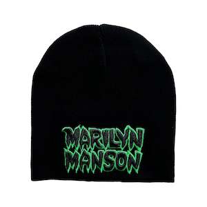 Clothing: Marilyn Manson - Logo - Black Beanie