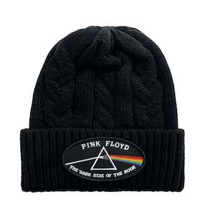 Clothing: Pink Floyd - DSOTM Cable Knit - Black Beanie