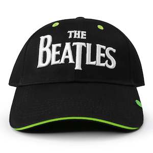 Clothing: The Beatles - Drop T Logo - Black Baseball Cap