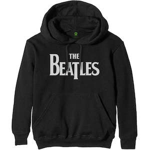 The Beatles - Drop T Logo - Black Pullover Hoodie