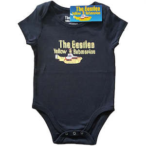 The Beatles - Yellow Submarine - Baby Black Onesie