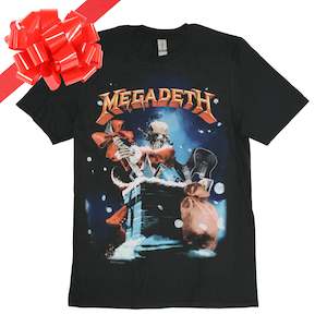 Megadeth - Santa Vic - Black T-Shirt