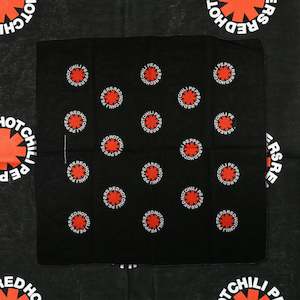 Clothing: Red Hot Chili Peppers - Black Bandana