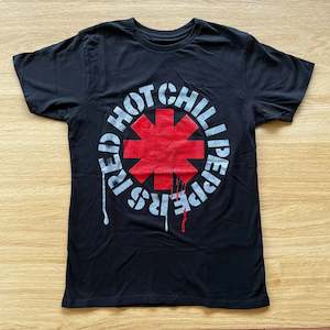 Red Hot Chili Peppers - Stencil - Black T-Shirt