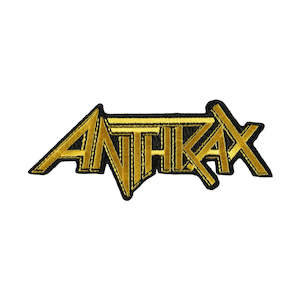 Anthrax Patch - Gold Logo (Iron On)