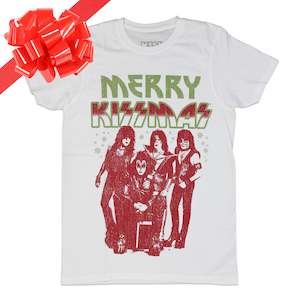 KISS - A Merry KISS-MAS - White T-Shirt