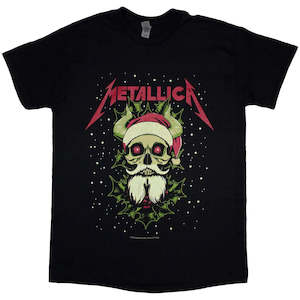 Metallica - Santa Horns - Black T-Shirt