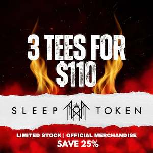 3 TEES FOR $110 - Sleep Token - Mystery Bundle