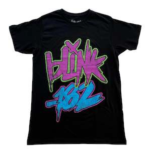 Blink 182 - Neon - Black T-Shirt