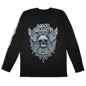 Amon Amarth - Grey Skull - Black Long sleeve