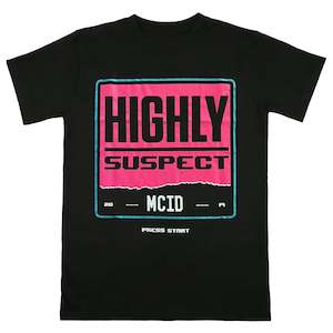 Clothing: Highly Suspect - Press Start - Black T-Shirt