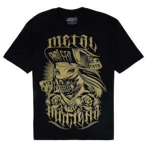 Metal Mulisha Skullcheif (Gold) Black T-Shirt