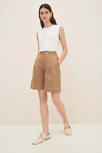 Kowtow Journey Shorts Earth Denim