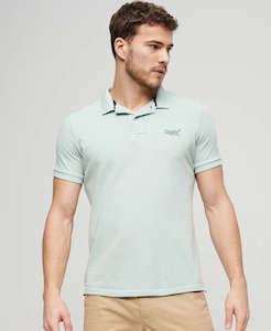 Superdry Vintage Destroy Polo Surf Spray Green