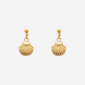 Clothing: Gallivant Jewellery Shell Drop Earrings