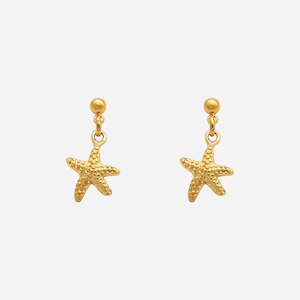 Clothing: Gallivant Jewellery Starfish Drop  Earrings