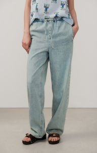 American Vintage Women's Pants Beso Bay Stone Dirty