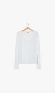 Clothing: American Vintage Jacksonville LS Tee White