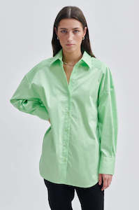 Second Female Milas Classic Shirt Pistachio Green