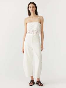 Clothing: Bassike Cotton Lace Cami White