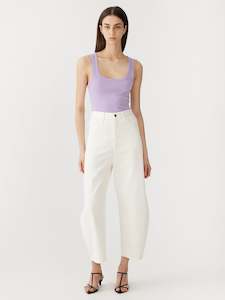 Bassike Slim Superfine Rib Tank II Faded Lavender