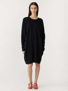 Bassike Circle Jersey Dress Black