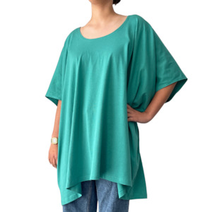 Internet only: Oversized Box Tee Aquamarine