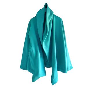 Internet only: Draped Hoodie Aquamarine Sweatshirting