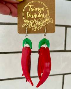 Clothing: Kōwhai Ngutukākā Earrings