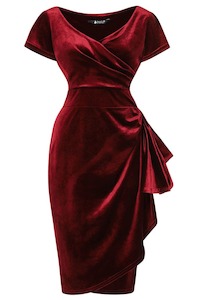 Red Velvet Elsie dress