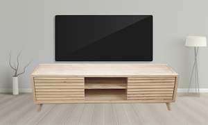 Entertainment Unit - Solid Mindi Wood