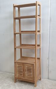 Display Unit - Teak Wood - White Wash Finish