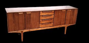 Furniture: Teak Buffet Table - Retro Style