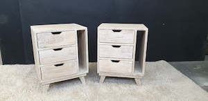 Bedside Table (Set) - Mindi Wood