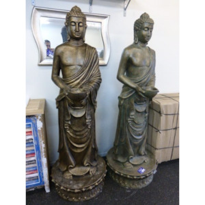 Furniture: STANDING BUDDHA STATUE (FIBRE CEMENT)