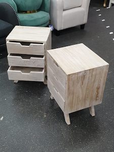 Bedside Table (Set) - Mindi Wood