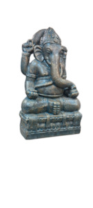 Furniture: Ganesh Statue - Antique Gold