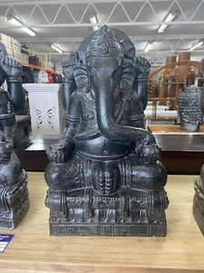 Furniture: Ganesh Statue - Black