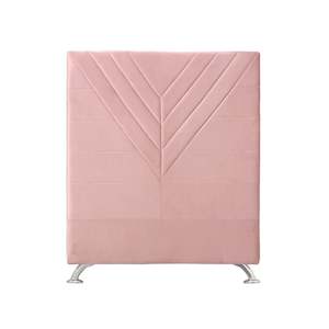 Furniture: Lily Headboard - King Single Size - Pink Velvet