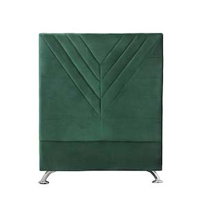 Lily Headboard - King Single Size - Green Velvet