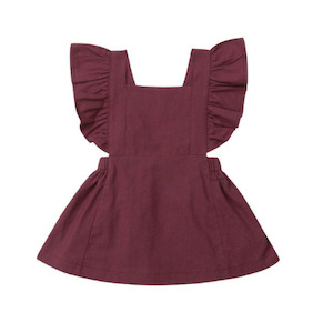 Ruffles Cross Back Dress