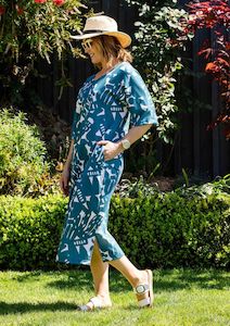 Belo Reversible Dress - New Muse Ocean