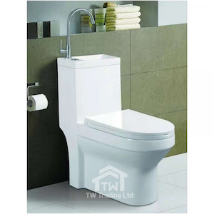 2 in 1 – UD-P377 Toilet with Basin – P Pan