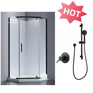 Shower Box Combo – RF Black Angle Series 900/1000mm