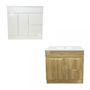 Wholesale trade: Vanity – XS900FS – Free Standing 900mm-White/Wood Grain