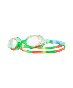 Kids Goggles: TYR Swimple Tie Dye Kids Goggle - Clear/Green/Orange