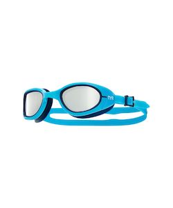 Training Goggles: TYR Special Ops 2.0 Mirrored Goggle - Silver/Blue