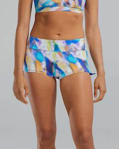 Swimwear: TYR Women's Tempera Della Boyshort - Orange/Multi